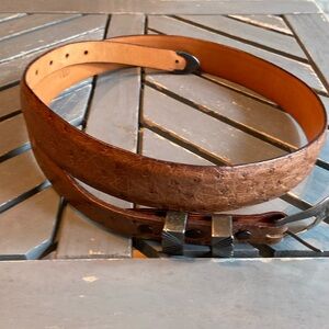 James Reid Ostrich belt